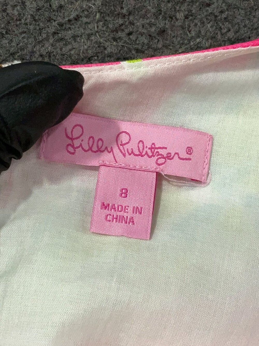 Lilly Pulitzer Sleeveless Cotton Shift Dress – Size 8 – Pink Tropical Print - Picture 6 of 7